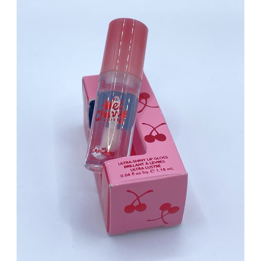Lime Crime Wet Cherry Lip Gloss Extra Poppin MINI .04 oz NEW